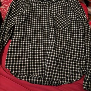 Black and White Checkered Shirt